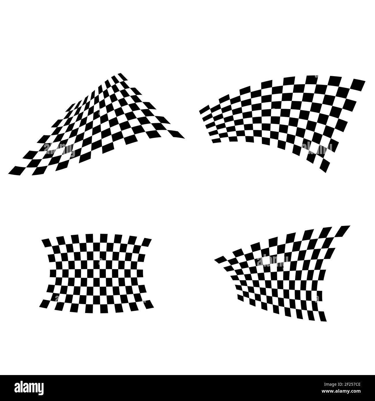 Drapeaux sport ensemble six Illustration de Vecteur