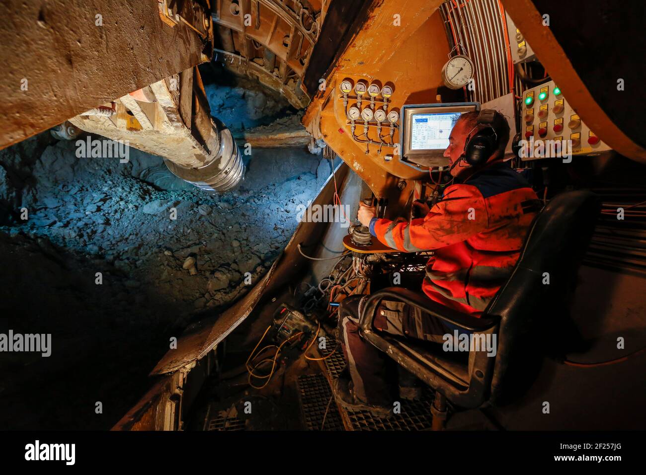 Photo thématique conversion d'Emscher, le système d'Emscher sera exempt d'eaux usées en 2021 - construction d'un nouvel égout sur le Boye, le deuxième plus grand tr Banque D'Images