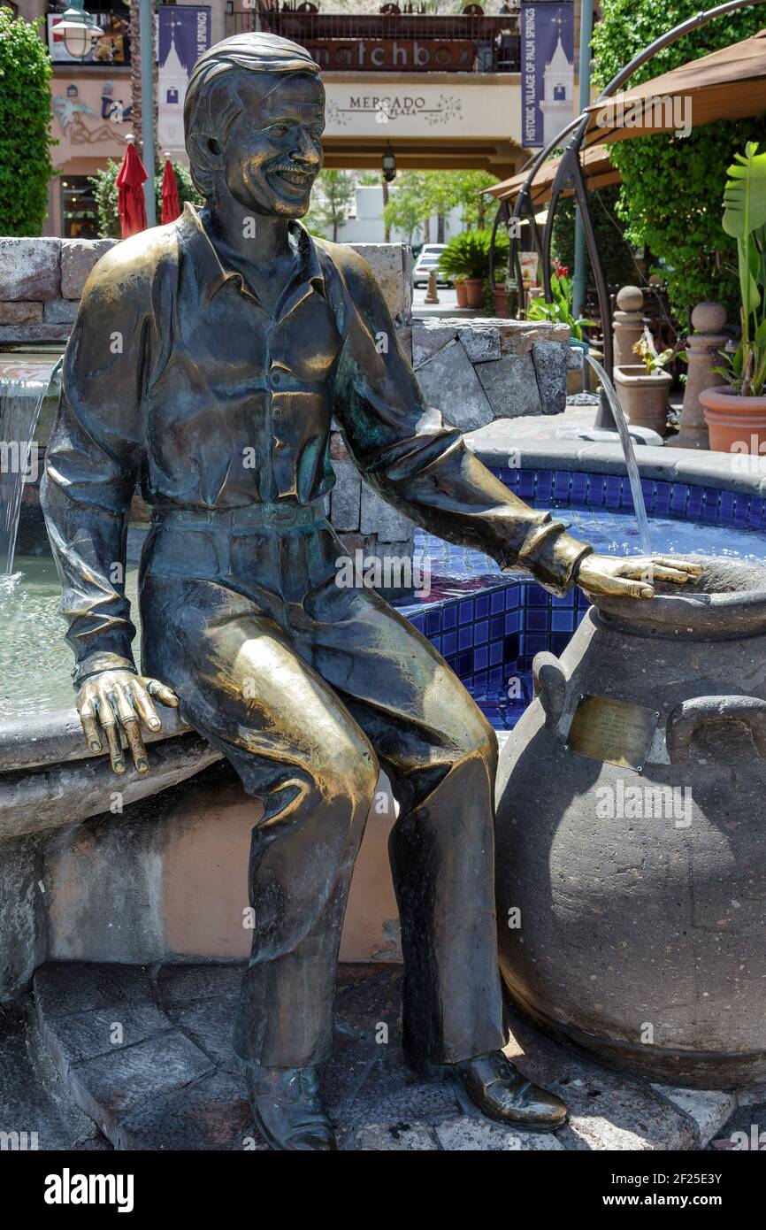 Statue de Sonny Bono à Palm Springs Banque D'Images