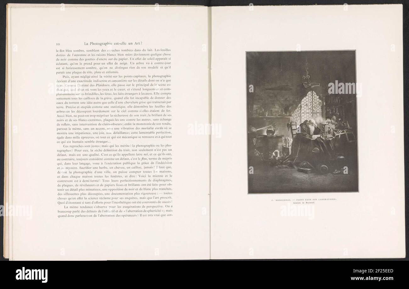 Faust dans son laboratoire ; Faust dans son Laboratoire .. Banque D'Images