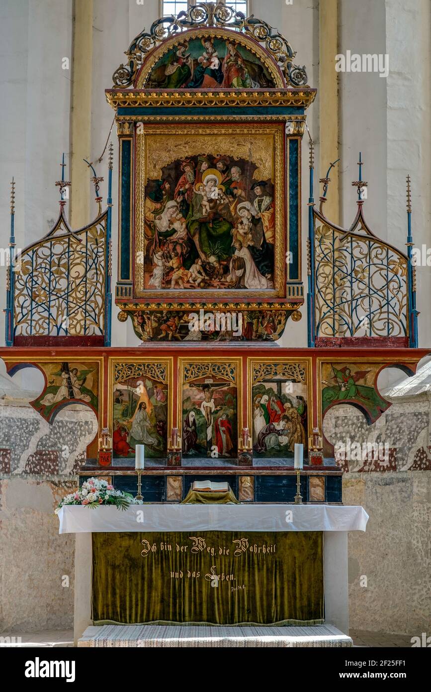 SIGHISOARA, TRANSYLVANIE/ROUMANIE - SEPTEMBRE 17 : vue de l'autel de l'Église sur la colline de Sighisoara Transylvanie Roumanie Banque D'Images