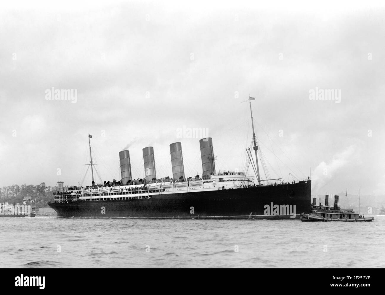 Lusitania. RMS Lusitania, v.1907 Banque D'Images