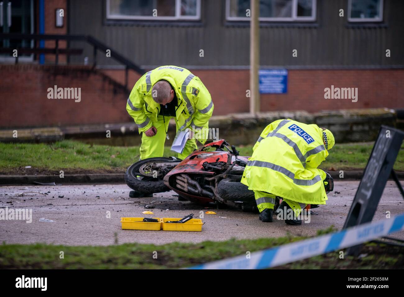Enquête de collision Banque de photographies et d’images à haute