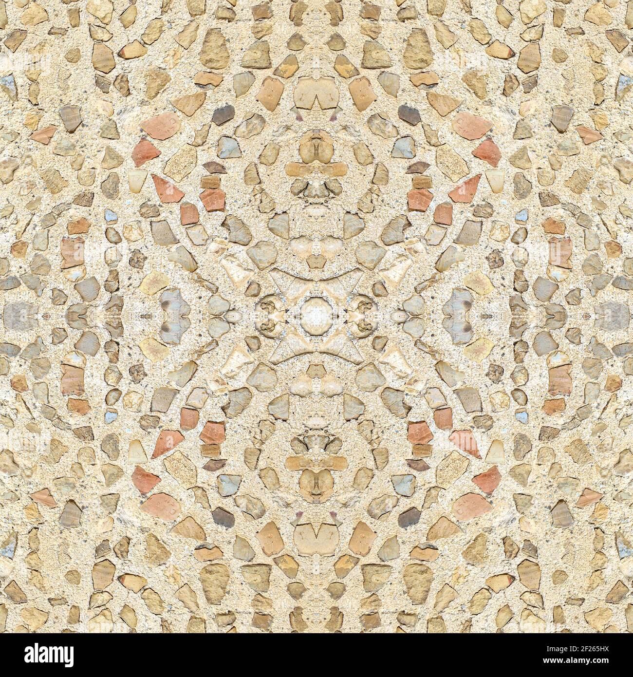 Motif sans couture mosaïque en pierre Banque D'Images
