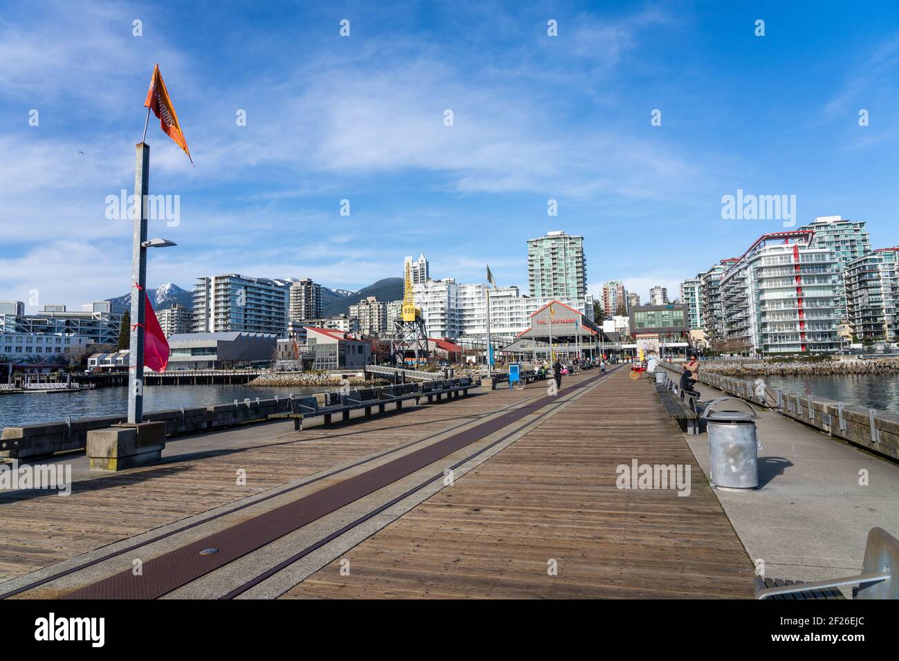 Jetée Burrard Dry Dock, North Vancouver, Canada. Banque D'Images