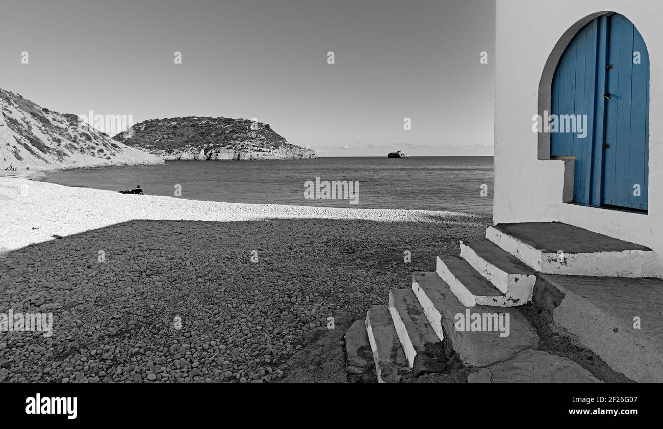 Ruisseau du Portitxol dans la ville de Jávea, dans la province d'Alicante en Espagne. Banque D'Images