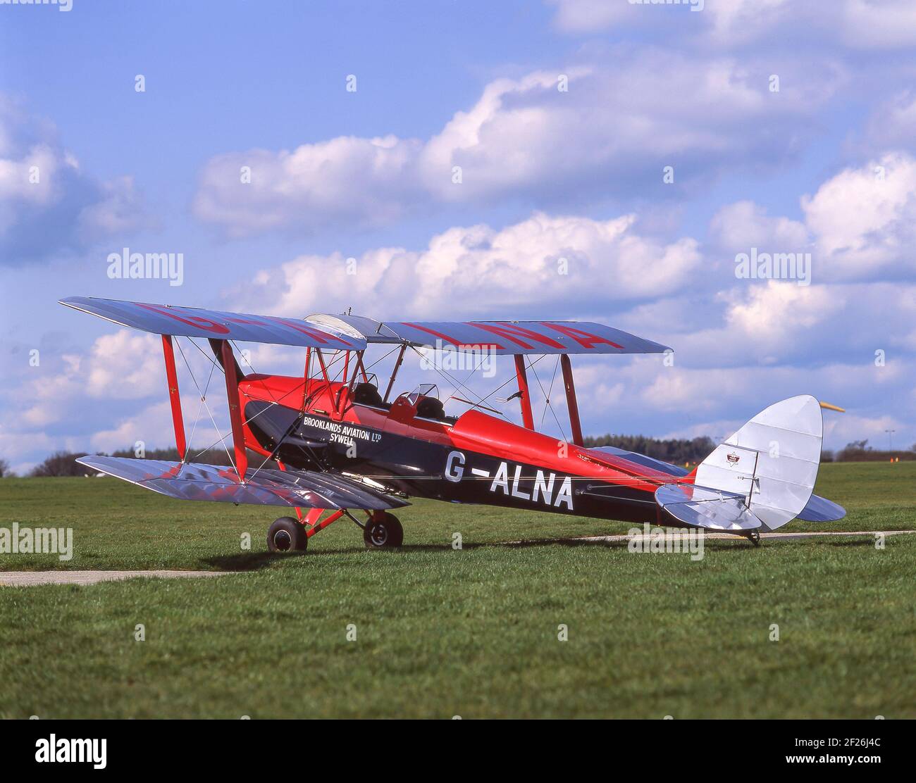 De Havilland DH.82A Tiger Moth Aircraft, Aérodrome de Sywell, Sywell, Northamptonshire, Angleterre, Royaume-Uni Banque D'Images