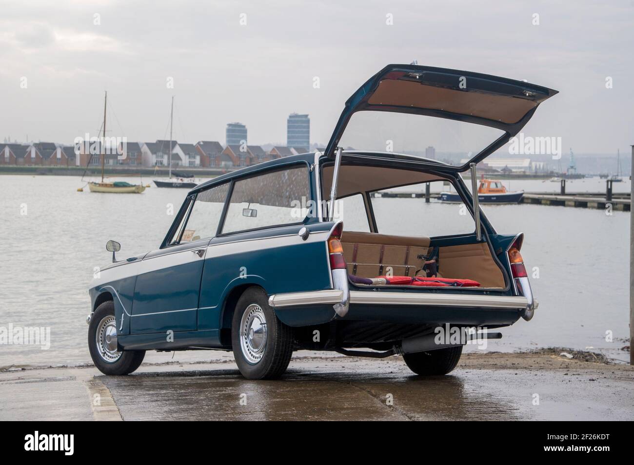 1968 Triumph Herald Estate, voiture familiale britannique classique Banque D'Images