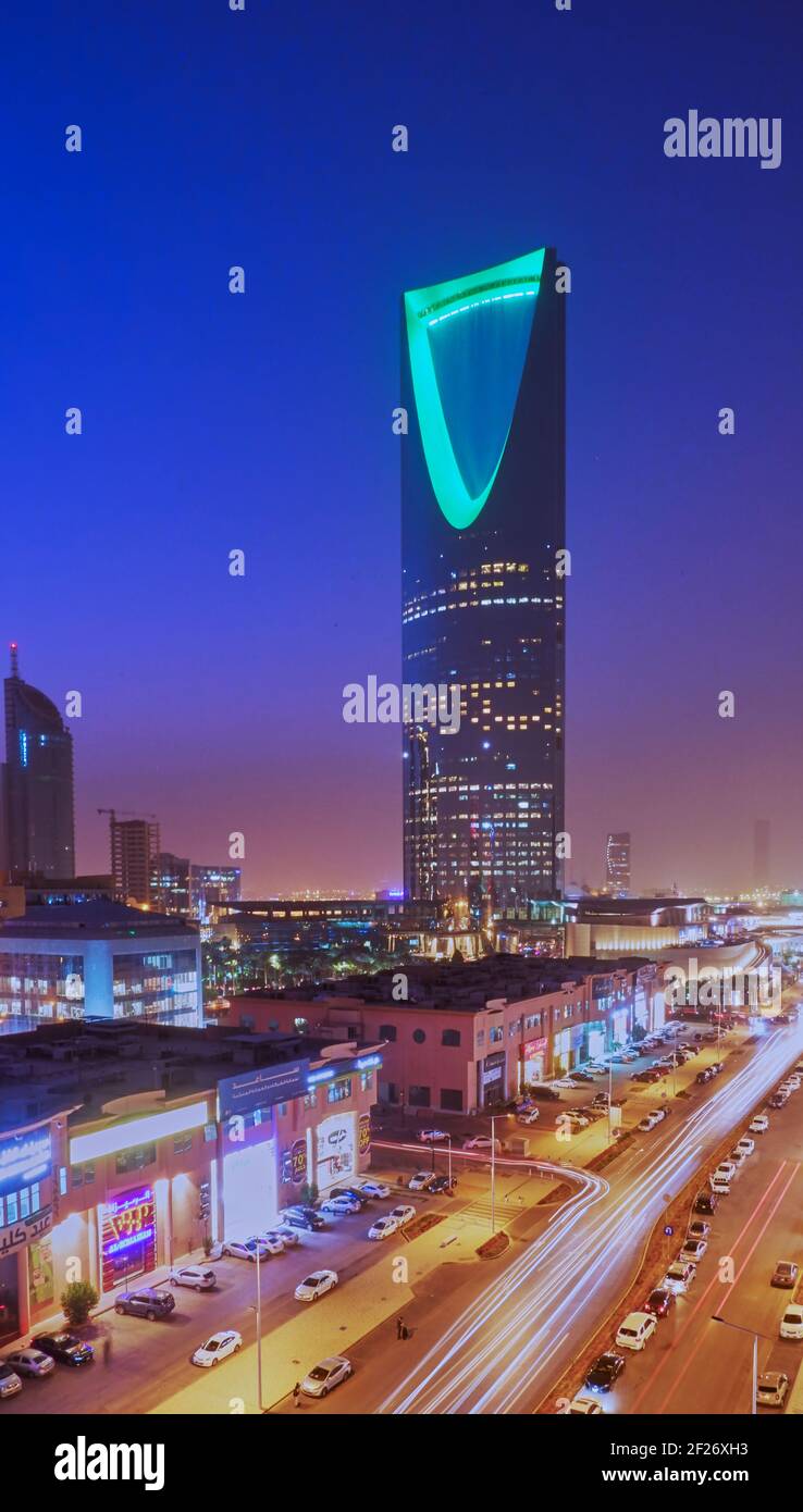 la tour du royaume de riyad le bâtiment historique de la capitale saoudienne Banque D'Images