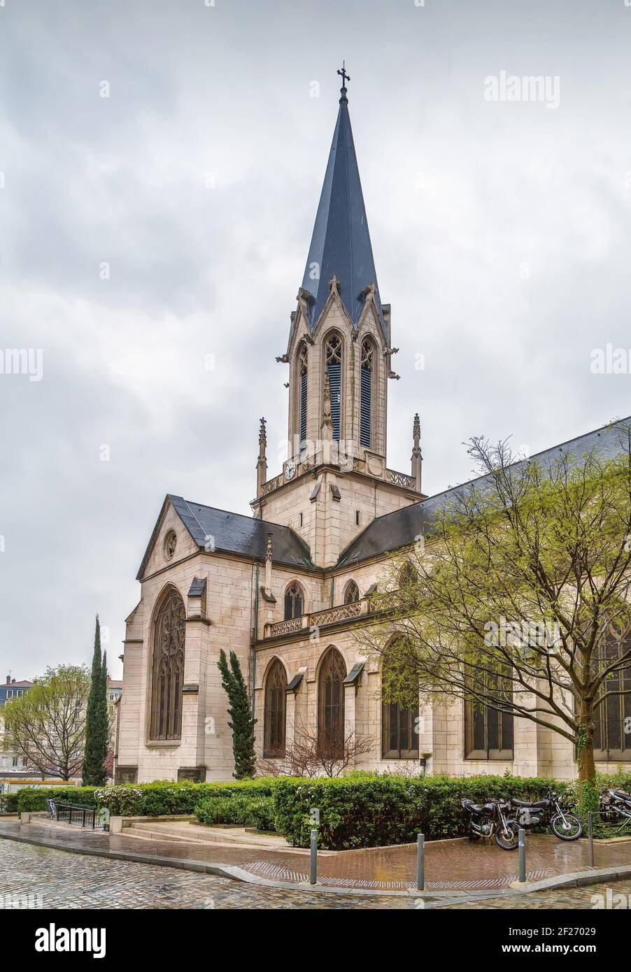 Église Saint-Georges, Lyon, France Banque D'Images