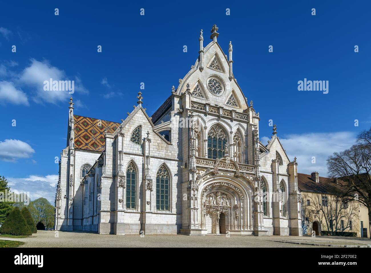 Monastère royal de Brou, Bourg-en-Bresse, France Banque D'Images