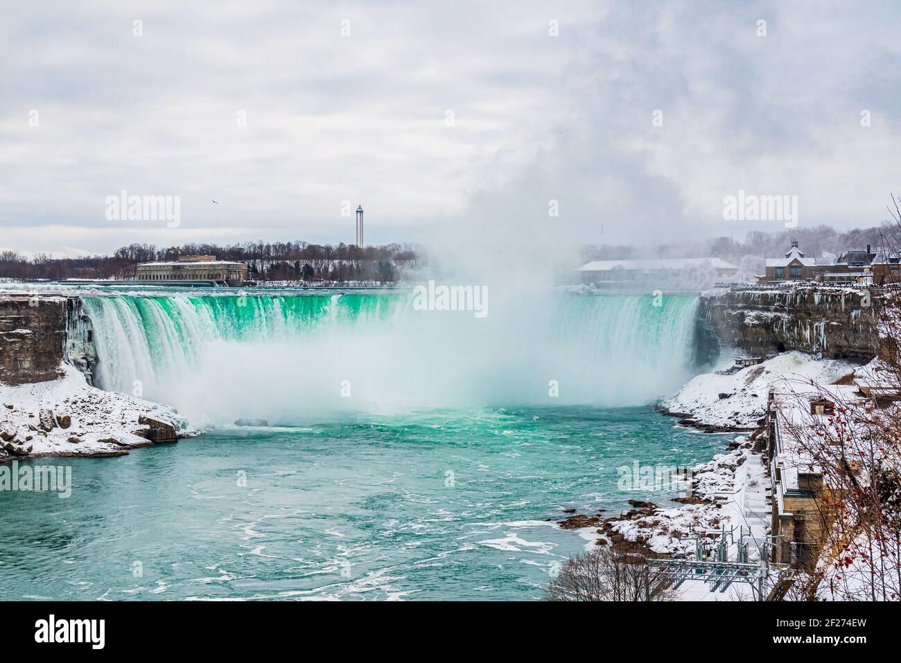 Niagara Falls Ontario Canada en hiver Banque D'Images