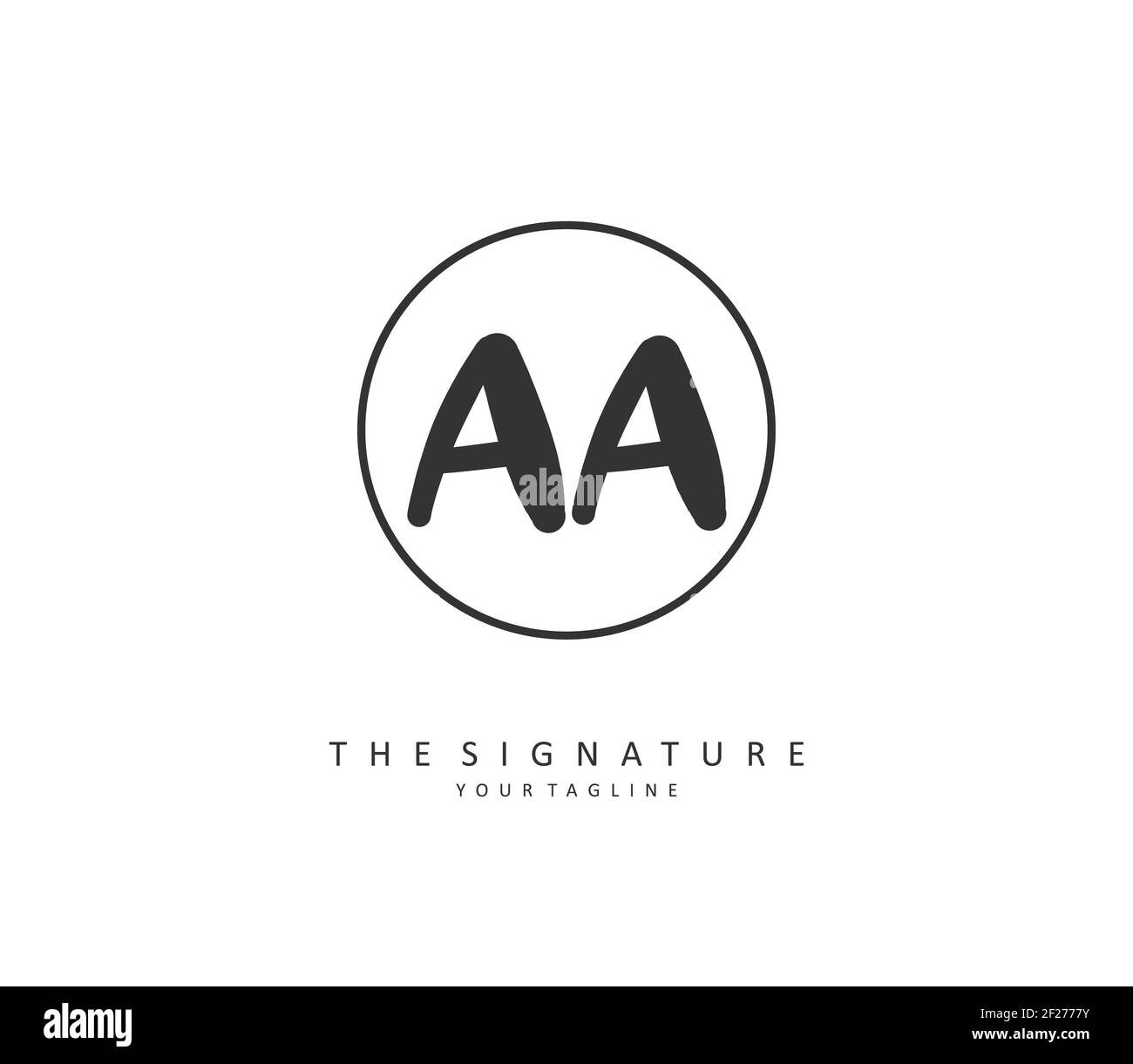 AA lettre initiale d'écriture manuscrite et logo de signature. Un concept d'écriture manuscrite logo initial avec élément de modèle. Banque D'Images AA lettre initiale d'écriture manuscrite et logo de signature. Un concept d'écriture manuscrite logo initial avec élément de modèle. Banque D'Images