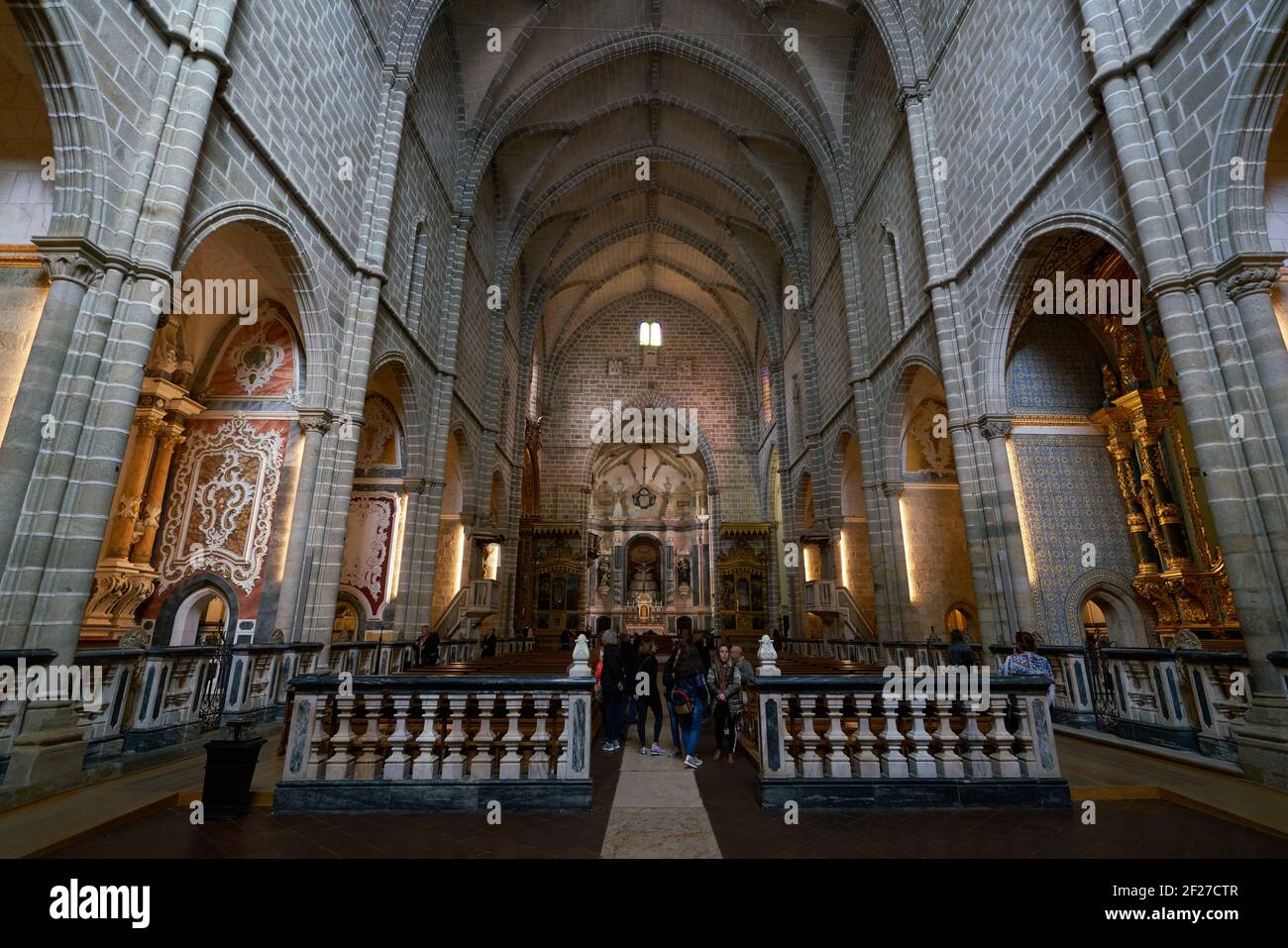 Église Evora intérieur de Sao Francisco Saint Francis à Alentejo, Portugal Banque D'Images