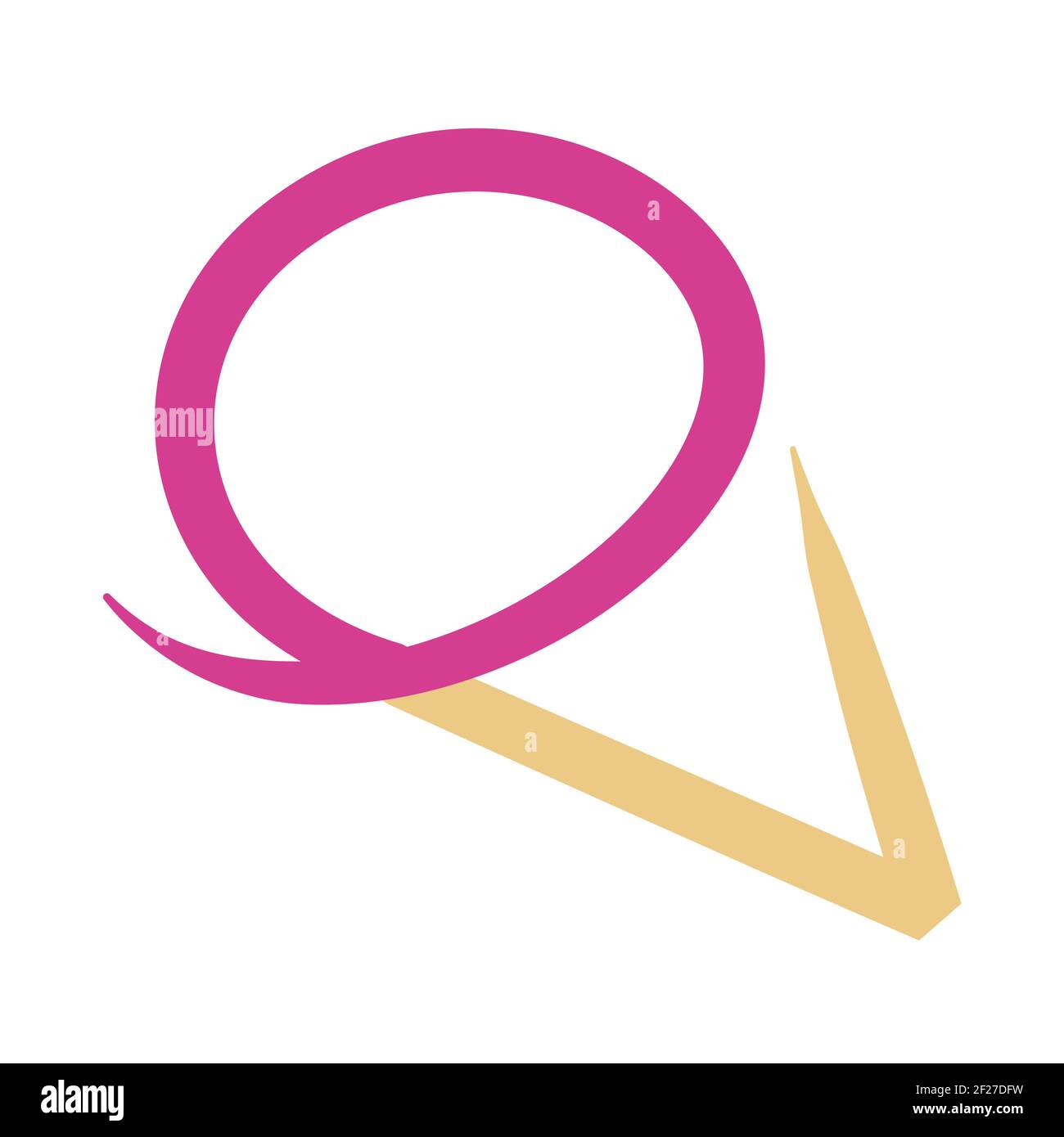 Glace graphique dans un cône triangulaire Illustration de Vecteur