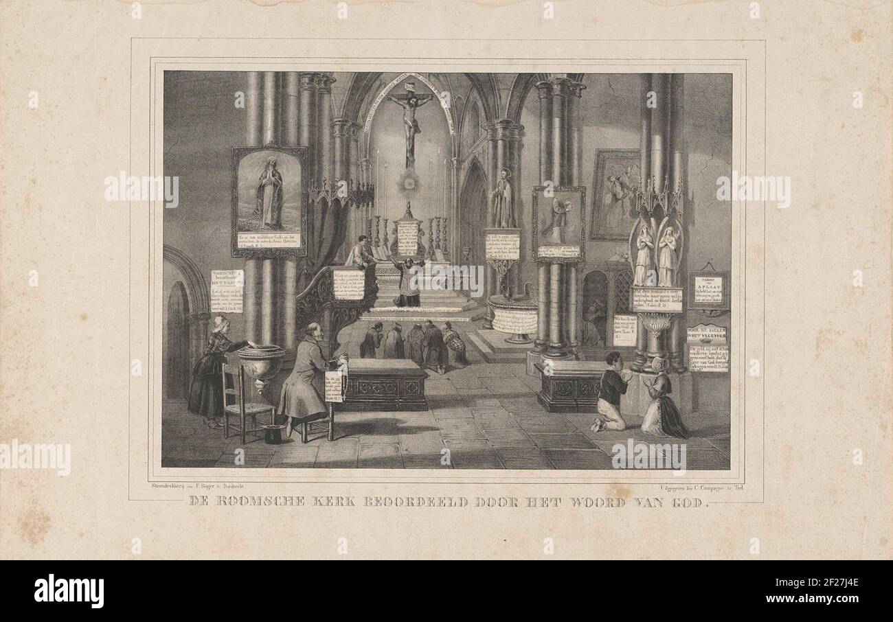 Caricature Sur L Eglise Romaine A La Suite Du Mouvement D Avril 1853 L Eglise Romaine Evaluee Par La Parole De Dieu Caricature Sur L Eglise Catholique Romaine A La Suite Du Mouvement D Avril 1853 Interieur D Une