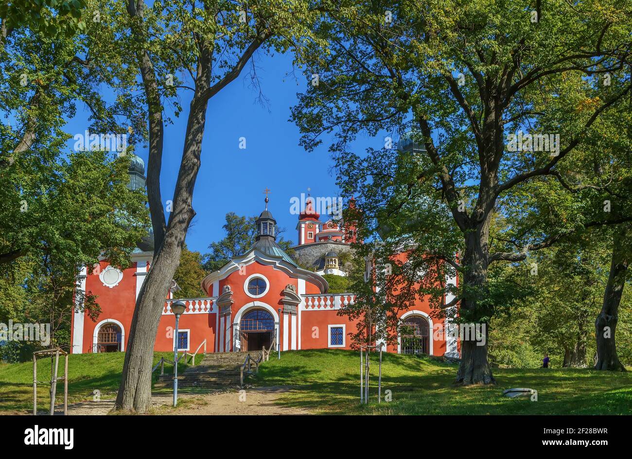 Calvaire Banska Stiavnica, Slovaquie Banque D'Images