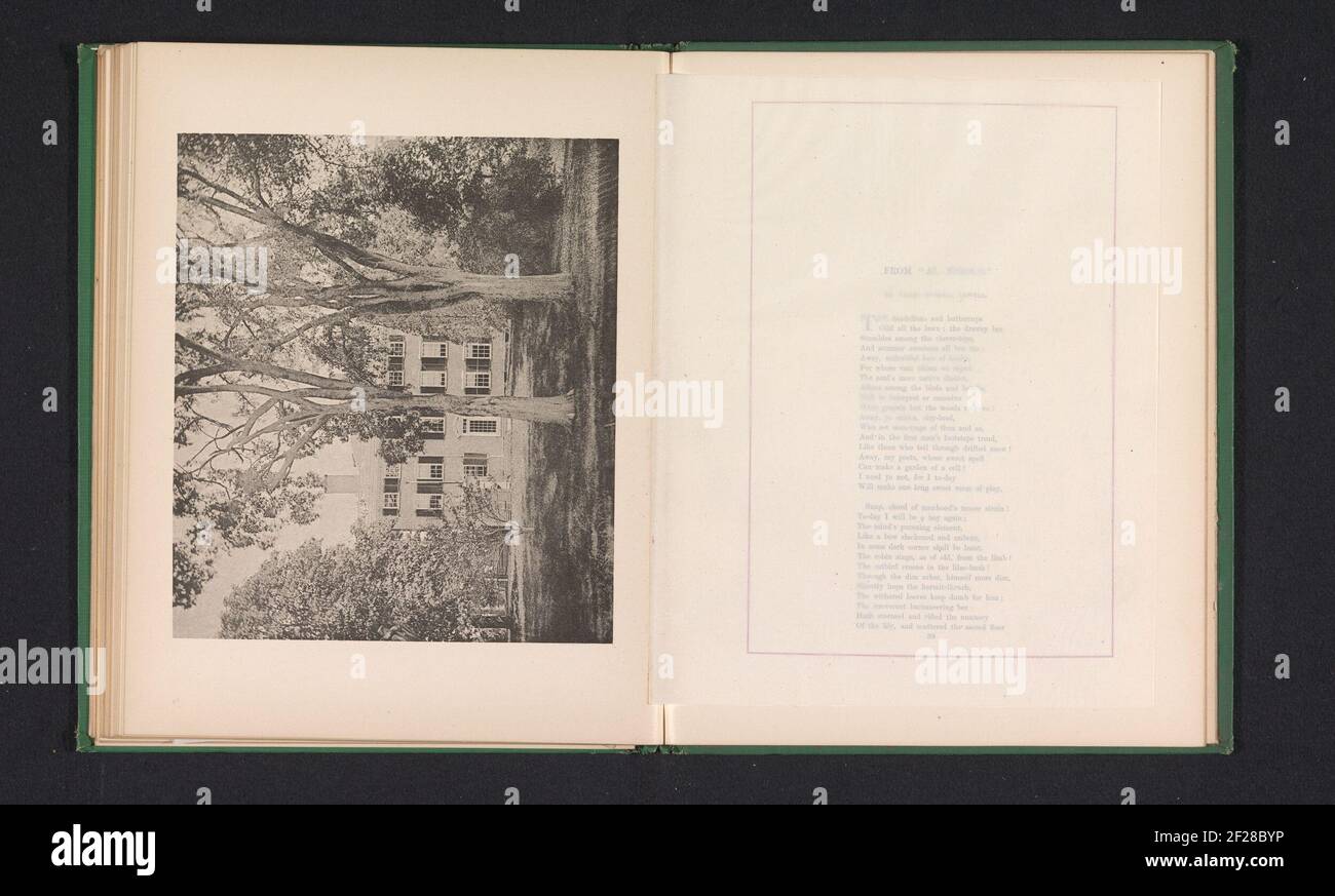 Vue sur Elmwood à Cambridge. Banque D'Images