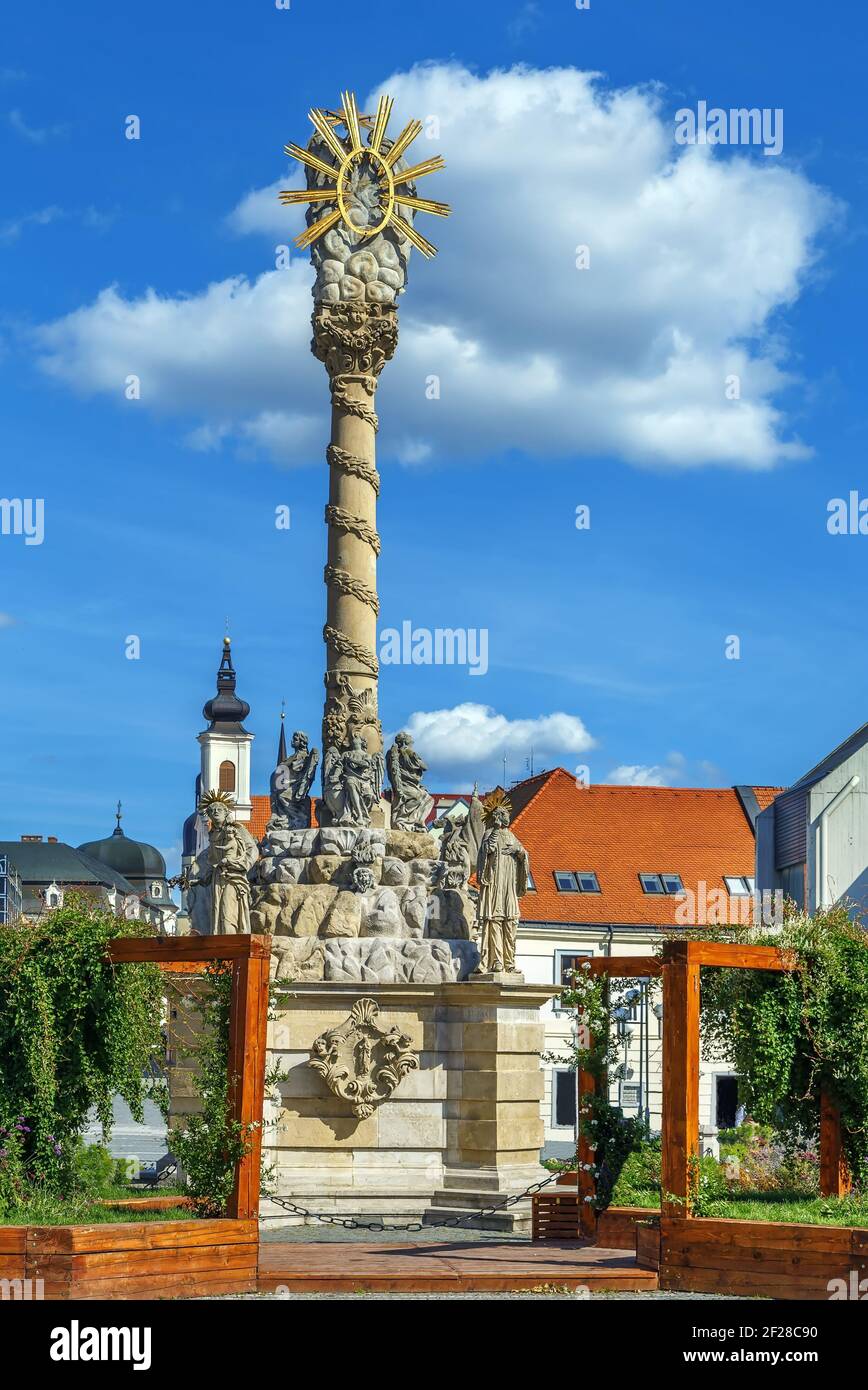 Colonne de la Sainte Trinité, Trnava, Slovaquie Banque D'Images