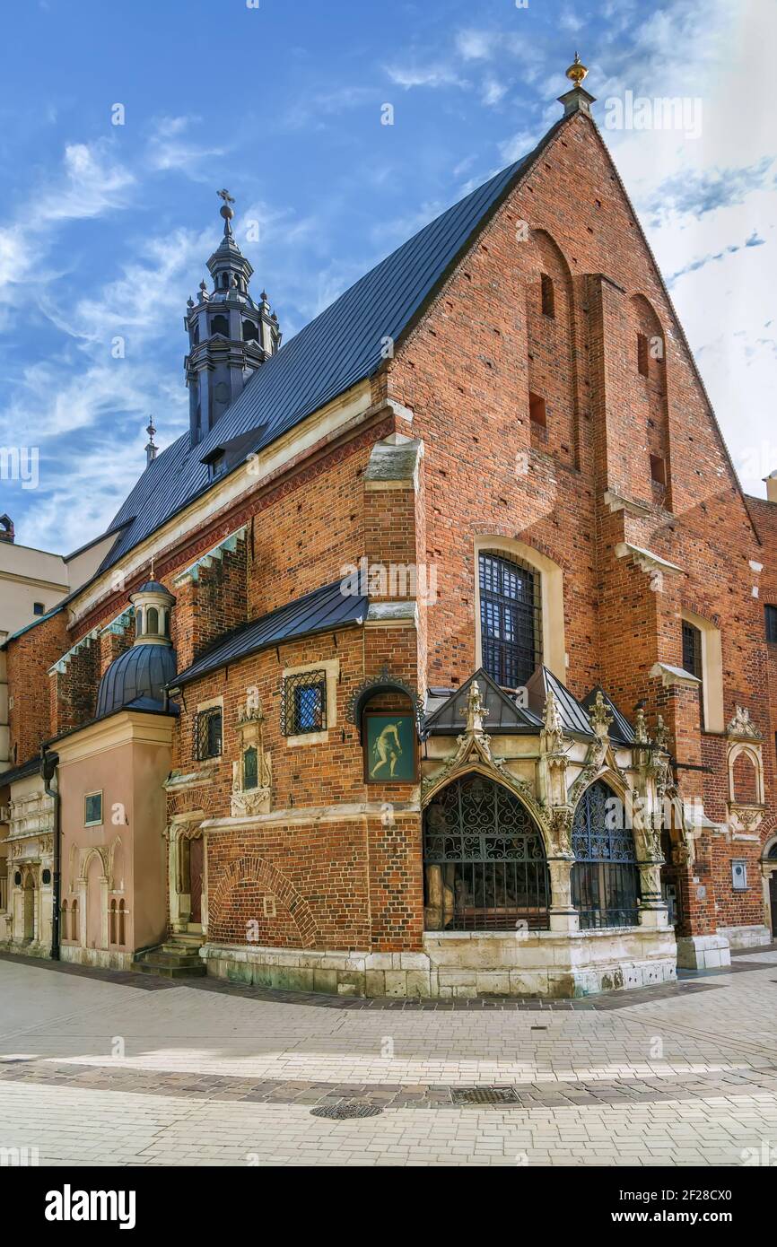 Eglise de Sainte-Barbara, Cracovie, Pologne Banque D'Images
