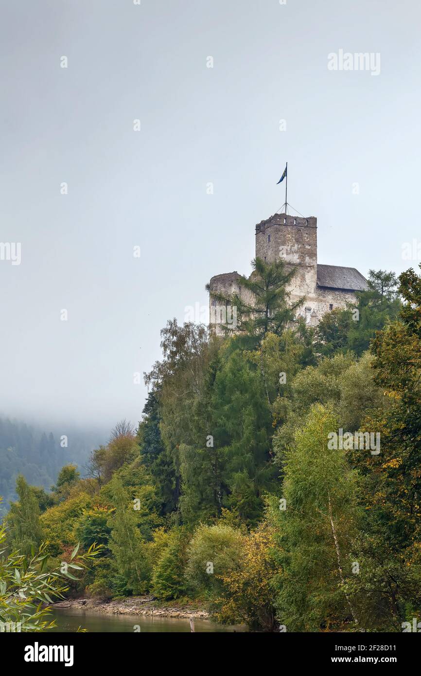 Le Château de Niedzica, Pologne Banque D'Images