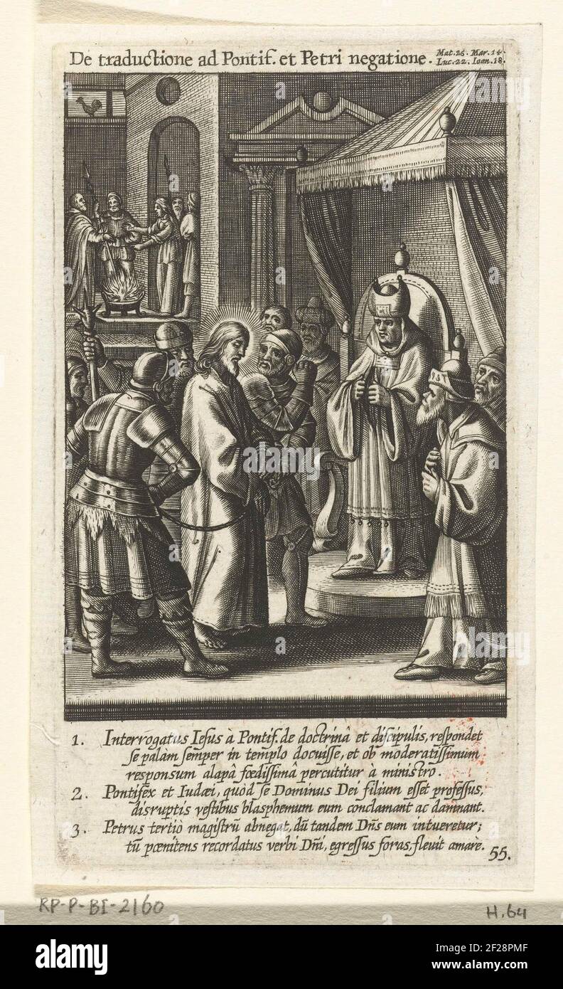Christ voor ANNAS en verloochening van Petrus; Ponti et transmis au déni par Pierre; la passion de la vie et la mort de Jésus Christ .. Banque D'Images Christ voor ANNAS en verloochening van Petrus; Ponti et transmis au déni par Pierre; la passion de la vie et la mort de Jésus Christ .. Banque D'Images