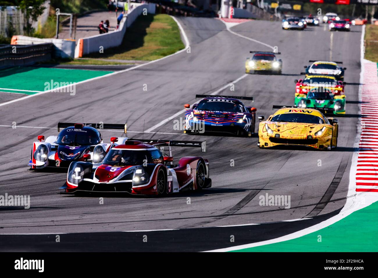 05 CORBETT John (usa), LASCARATOS Andrea (grc), WINSLOW James (grb), Team 360 COURSE LIGIER JS P3 Nissan, action et 03 GUASCH Michael (usa), ENGLAND Christian (grb), Team United Auto Sport, LIGIER JS P3 Nissan, action pendant la série ELMS européenne le Mans 2019 à Barcelone, Espagne, du 19 au 21 juillet - photo Xavi Bonilla / DPPI Banque D'Images