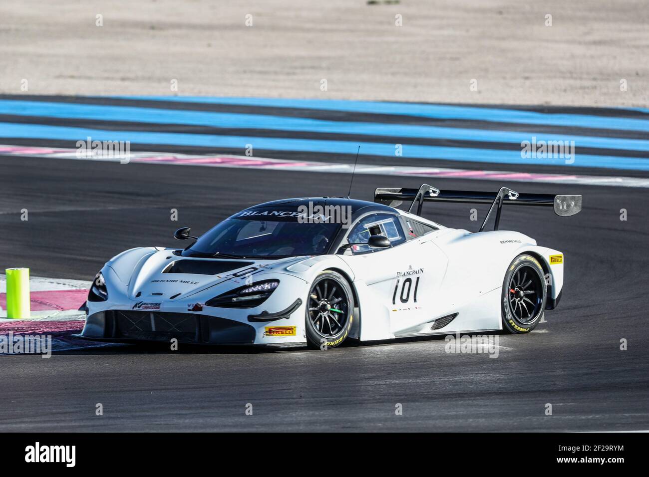 101 BELL Rob, OSBORNE Joe, KODRIC Martin, McLaren, McLaren 720 S GT3 action pendant les journées d'essai de la coupe d'endurance de la série GT Blancpain au Castellet du 13 au 14 mars 2019 - photo Marc de Mattia / DPPI Banque D'Images