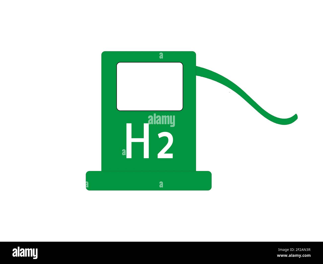 Station-service pour graphique de vecteur hydrogène H2 Banque D'Images