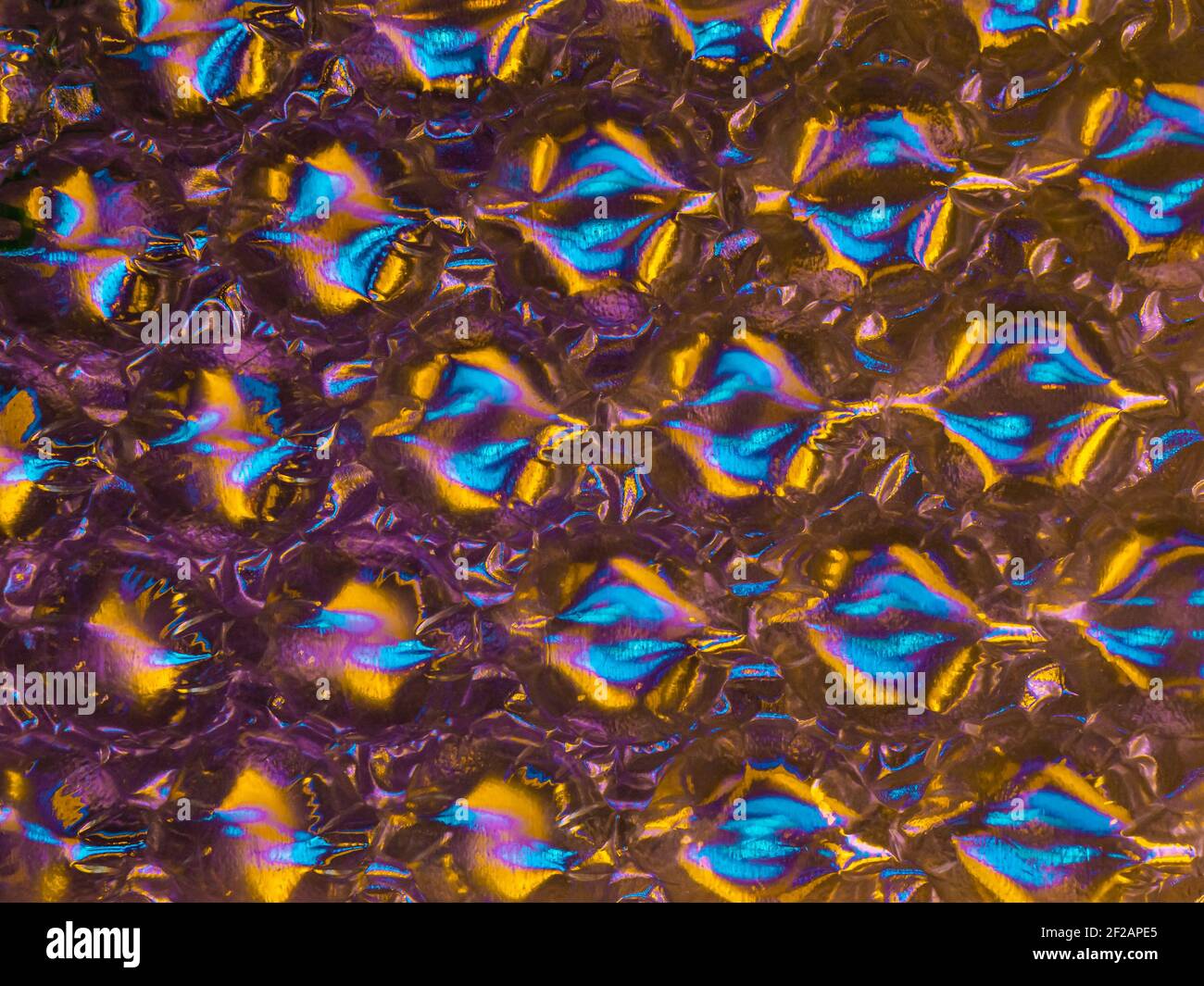 Abstrait, Bubble Wrap, éclairé par un éclairage coloré Banque D'Images