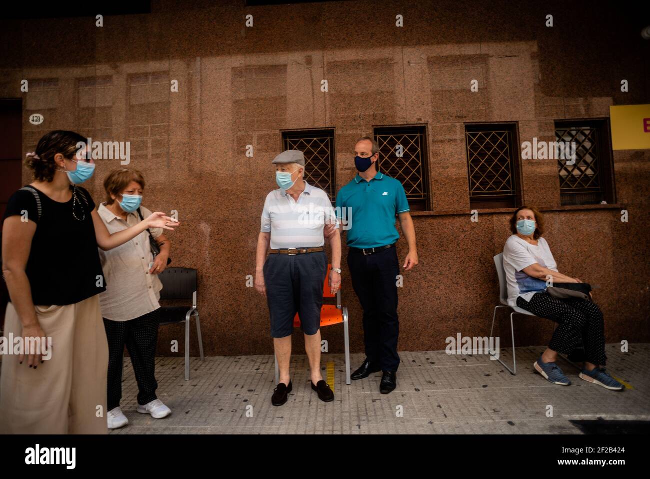 Alejo Manuel Avila/ le Pictorium - vaccination des adultes plus de 80 ans - 09/03/2021 - Argentine / Buenos Aires Aires - en raison de l'effondrement et Banque D'Images