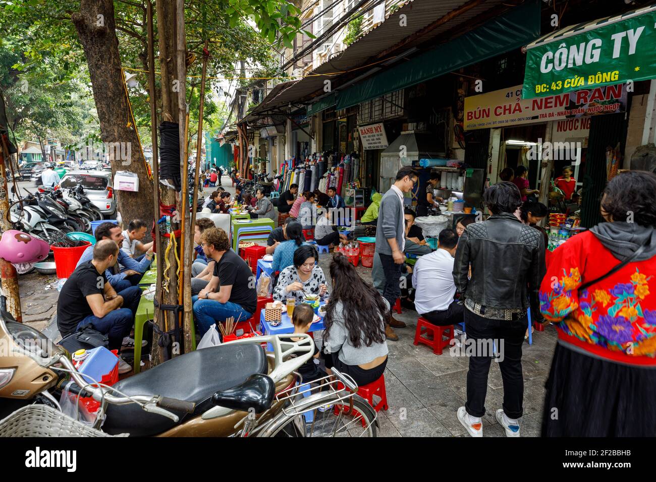 Le style de vie et la vie urbaine de Hanoi au Vietnam Banque D'Images