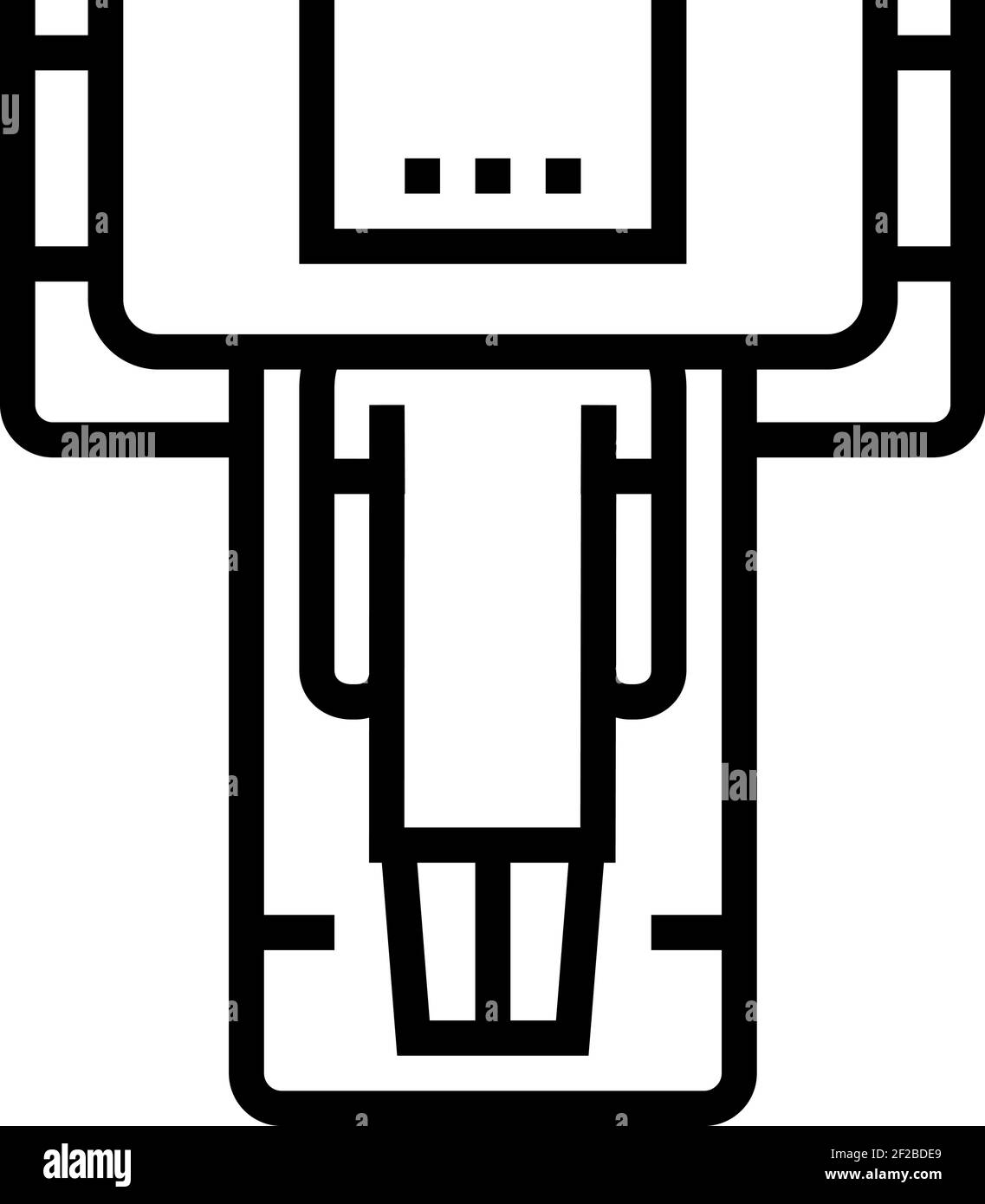 illustration vectorielle de l'icône de la ligne de radiologie d'acquisition ct Illustration de Vecteur