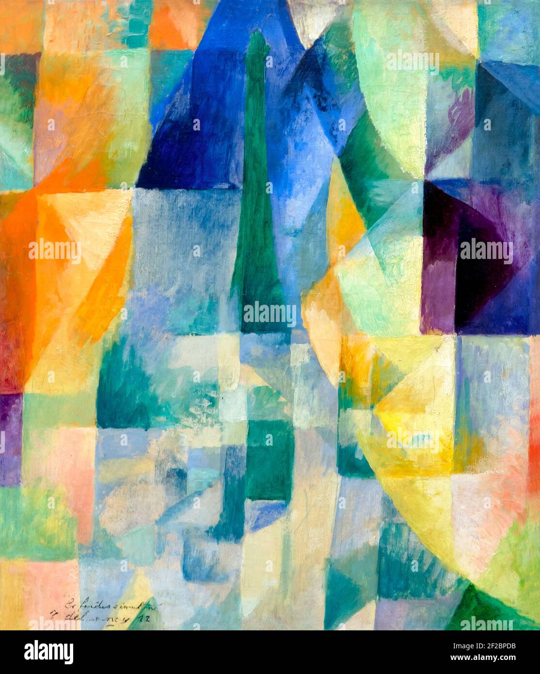 Fenêtres simultanées (2ème motif, 1ère partie), Robert Delaunay, 1912, Solomon R. Guggenheim Museum, Manhattan, New York City, Etats-Unis, Amérique du Nord Banque D'Images