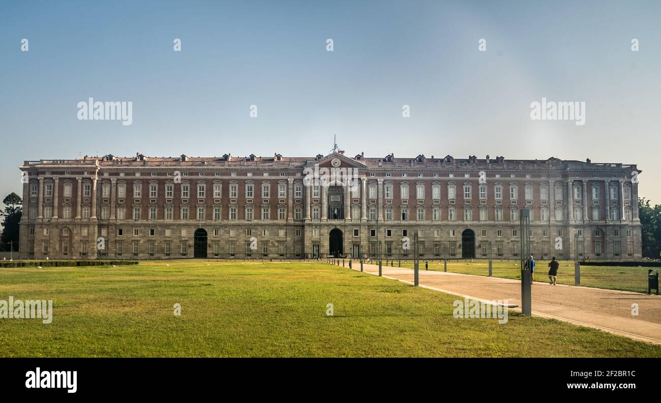 Le Palais Royal de Caserta (Reggia di Caserta) ancienne résidence royale à Caserta, dans le sud de l'Italie. Banque D'Images