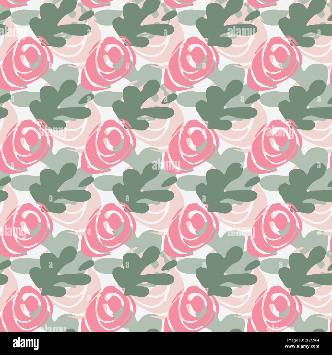 motif vectoriel sans coutures fleurs roses Illustration de Vecteur