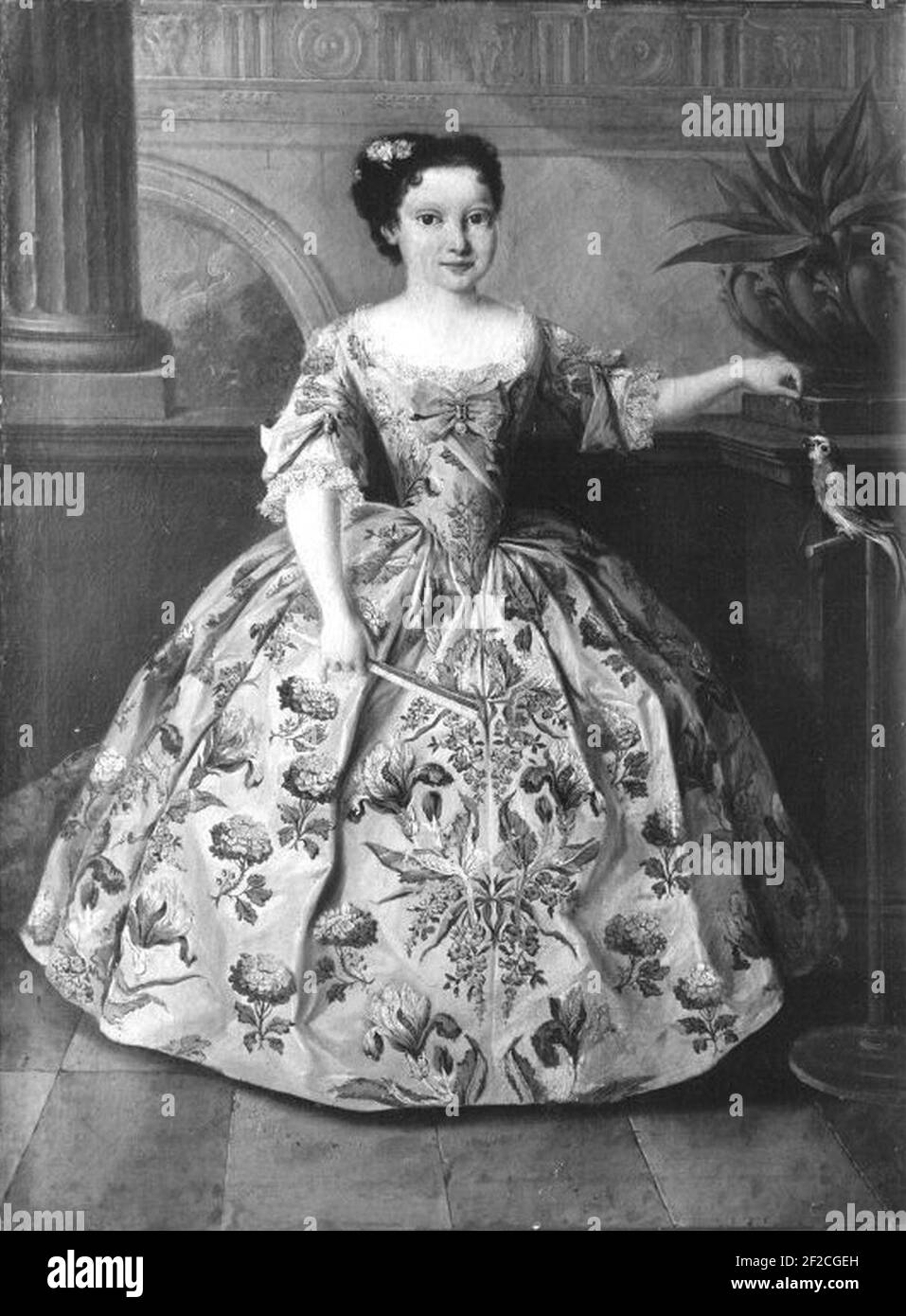 Ponte - Maria Anna Sophia de Saxe comme enfant. Banque D'Images