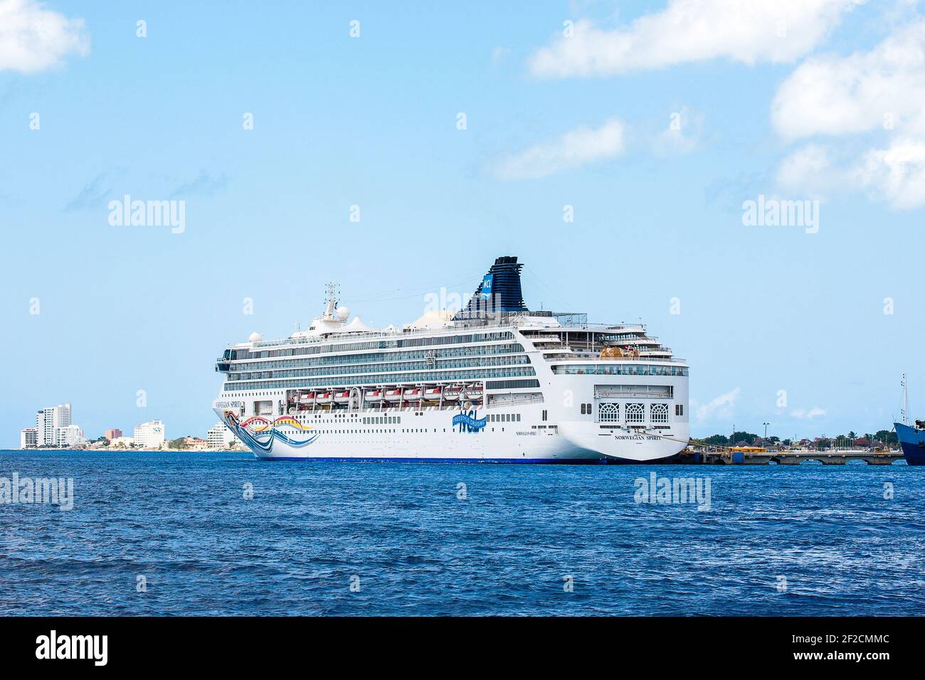 Cozumel, Mexique - 28 mai 2016 : la belle croisière Norwegian Spirit à Cozumel Island Port, Mexique, 28 mai 2016 Banque D'Images