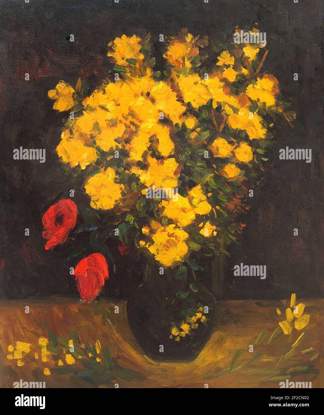 Fleurs de pavot par Vincent van Gogh 1. Banque D'Images