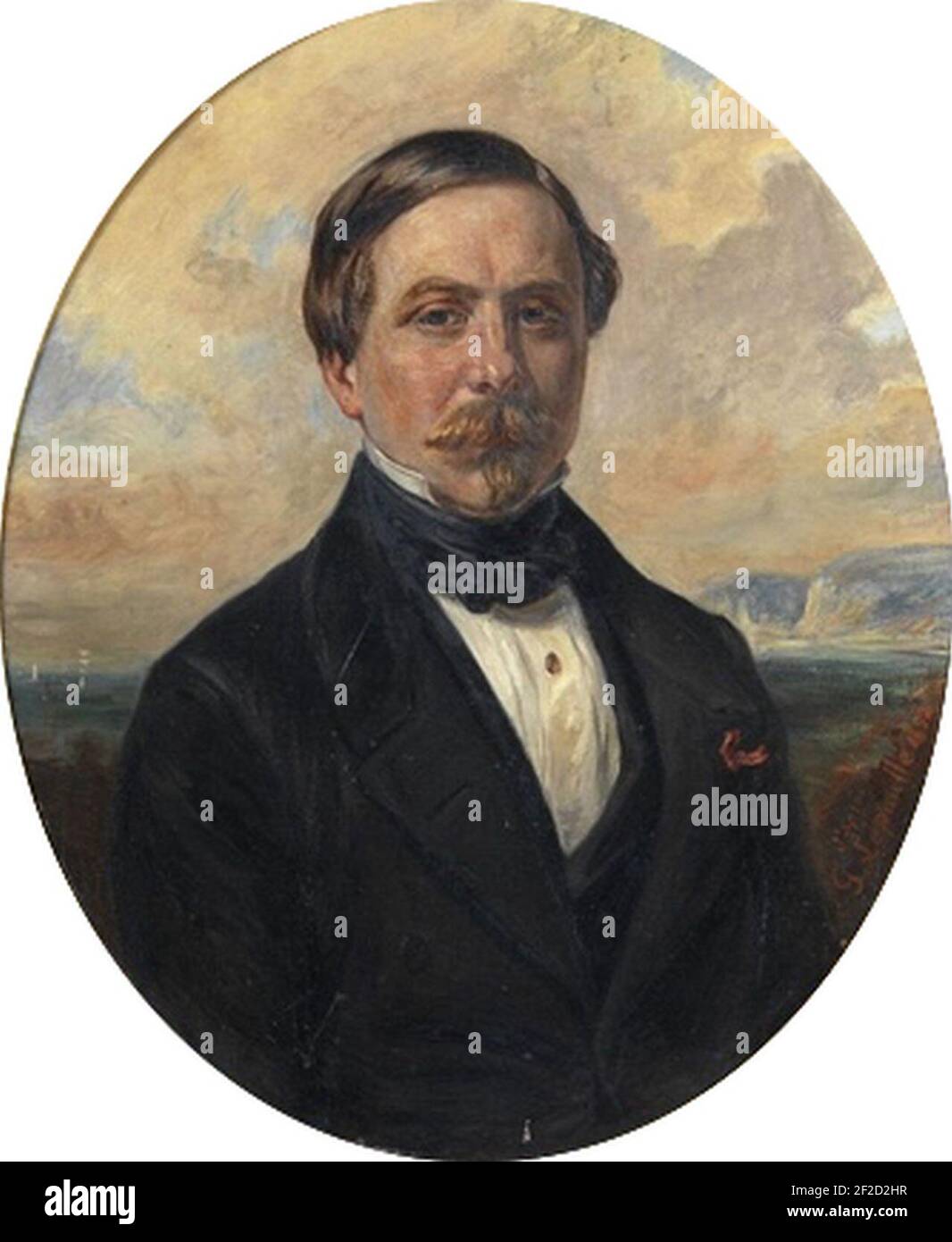 Portrait d'Antoine Léon Morel-Fatio (1810-1871). Banque D'Images