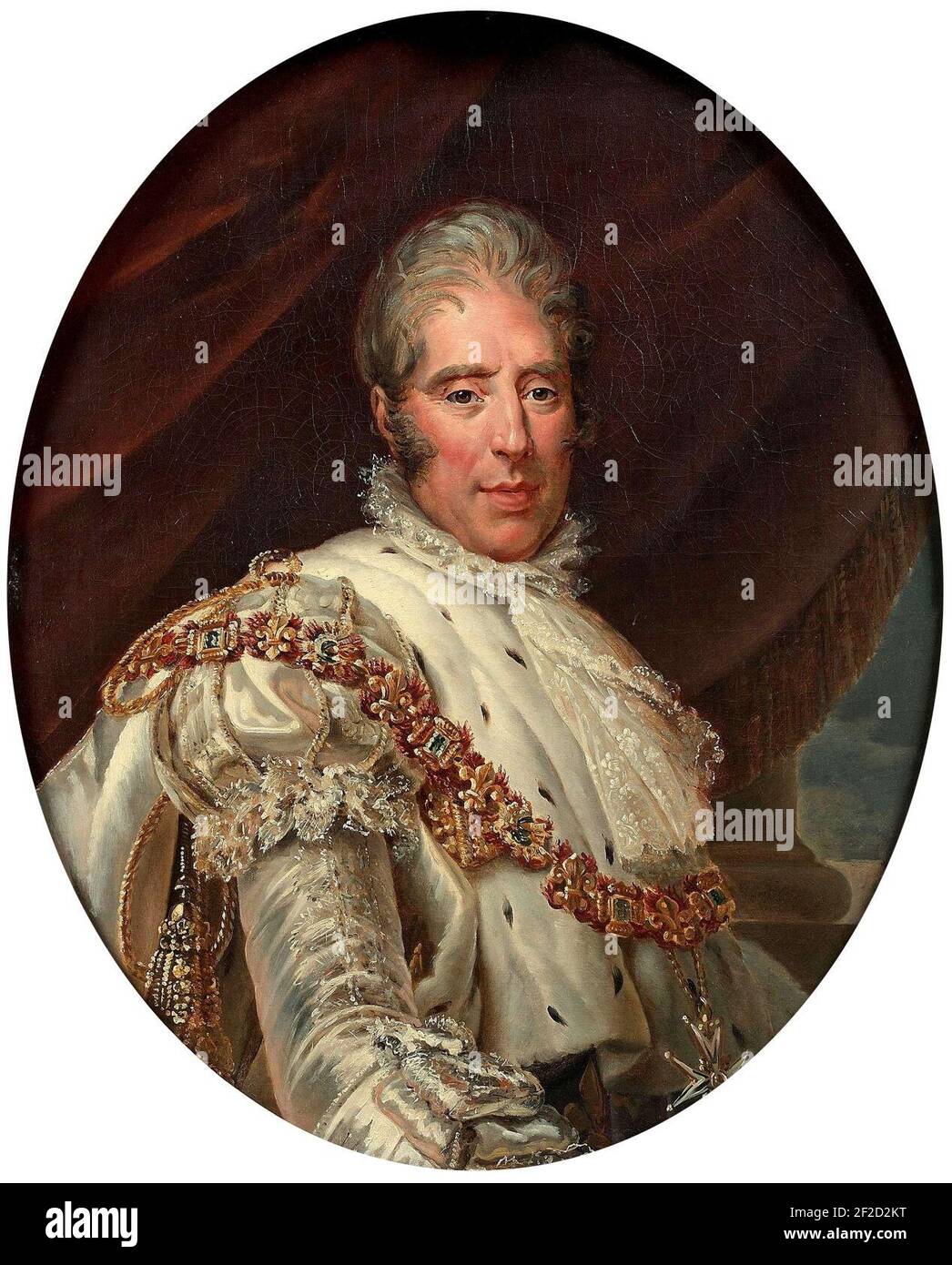 Charles X En Costume De Sacre Portrait de Charles X en costume de sacre Photo Stock - Alamy