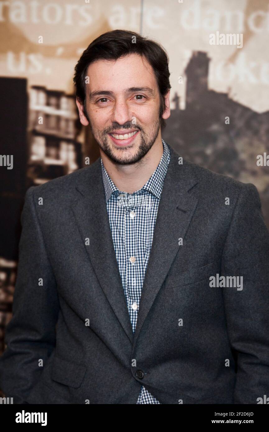 Ralph Little arrive au crime Thriller Awards 2014 à The Grosvenor House Hotel - Londres Banque D'Images