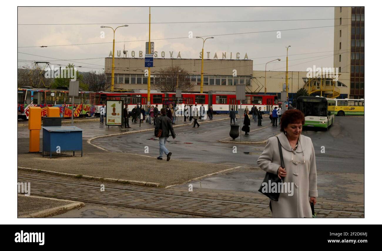 La Slovaquie rejoint l'UE le 1er mai 2004. Kosice une ville de l'est de la Slovaquie.photographie David Sandison 28/4/2004 Banque D'Images