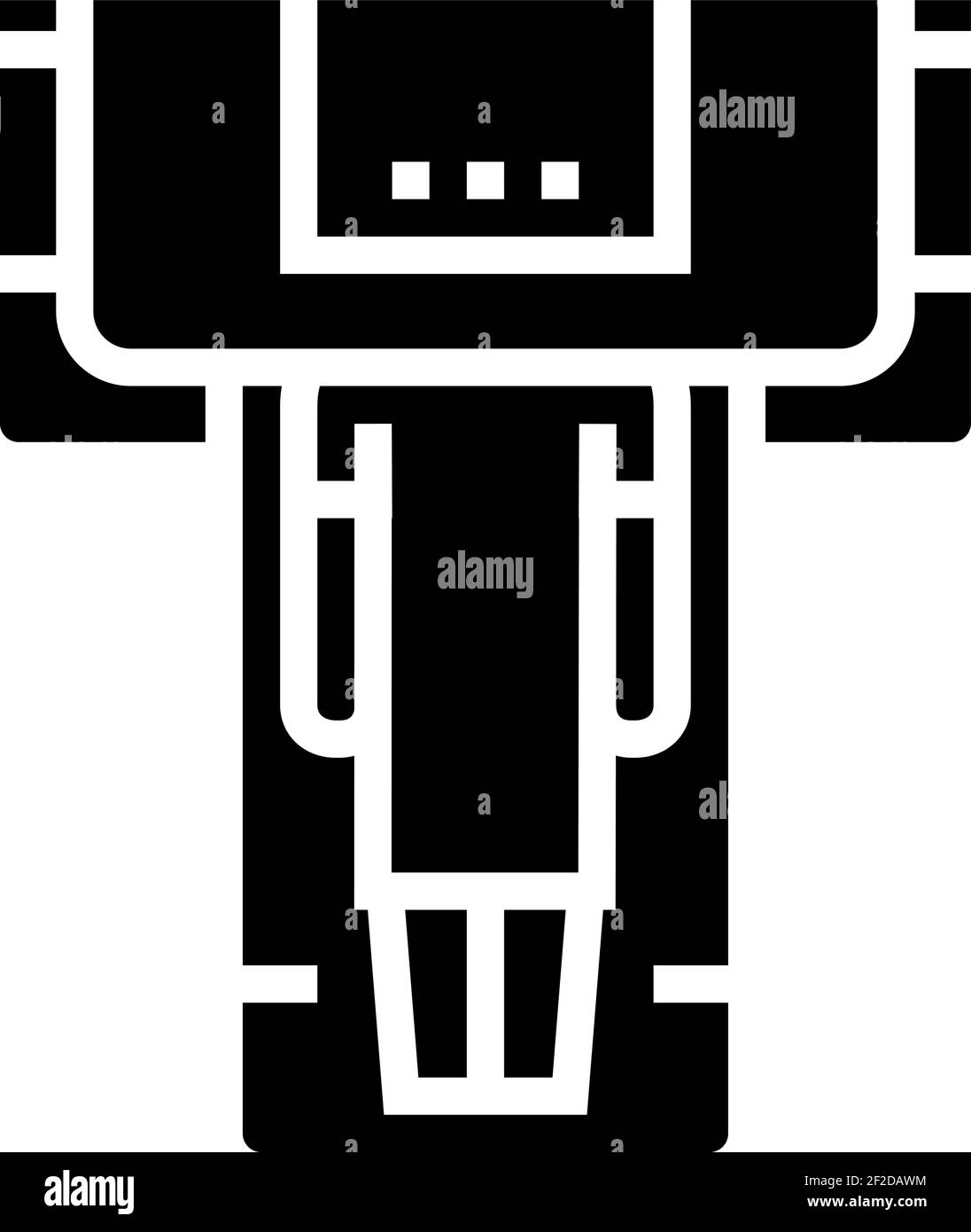 illustration du vecteur de l'icône du glyphe de radiologie d'acquisition ct Illustration de Vecteur