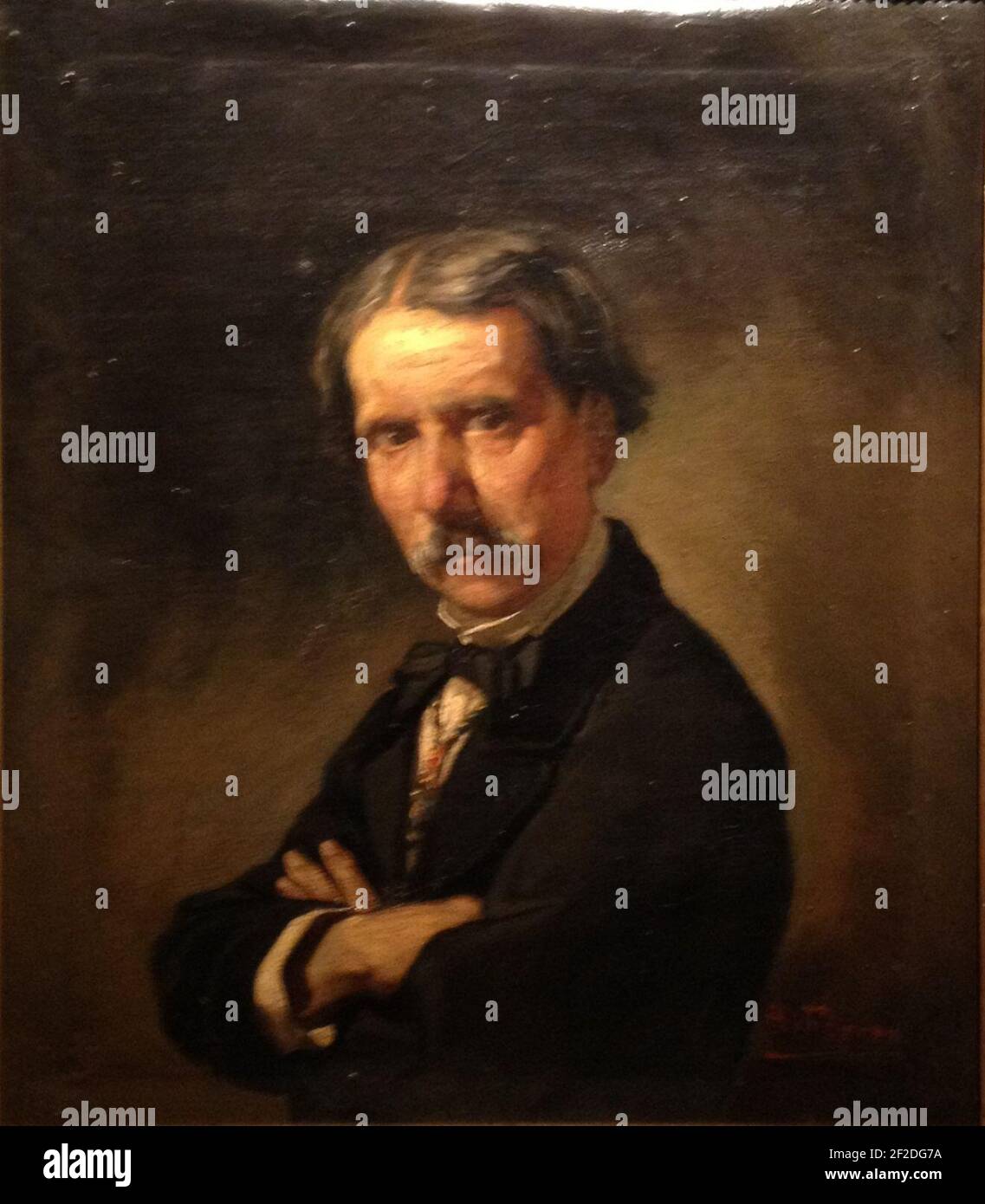 Portrait de Luis Ferrant y Llausás par Alejandro Ferrant y Fischermans. Banque D'Images