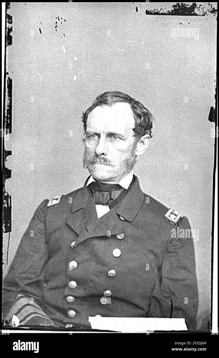 Portrait d'arrière Adm. John A. Dahlgren, officier de la Marine fédérale Banque D'Images