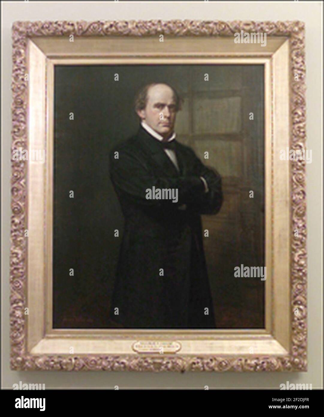 Portrait de Salmon P. Chase. Banque D'Images