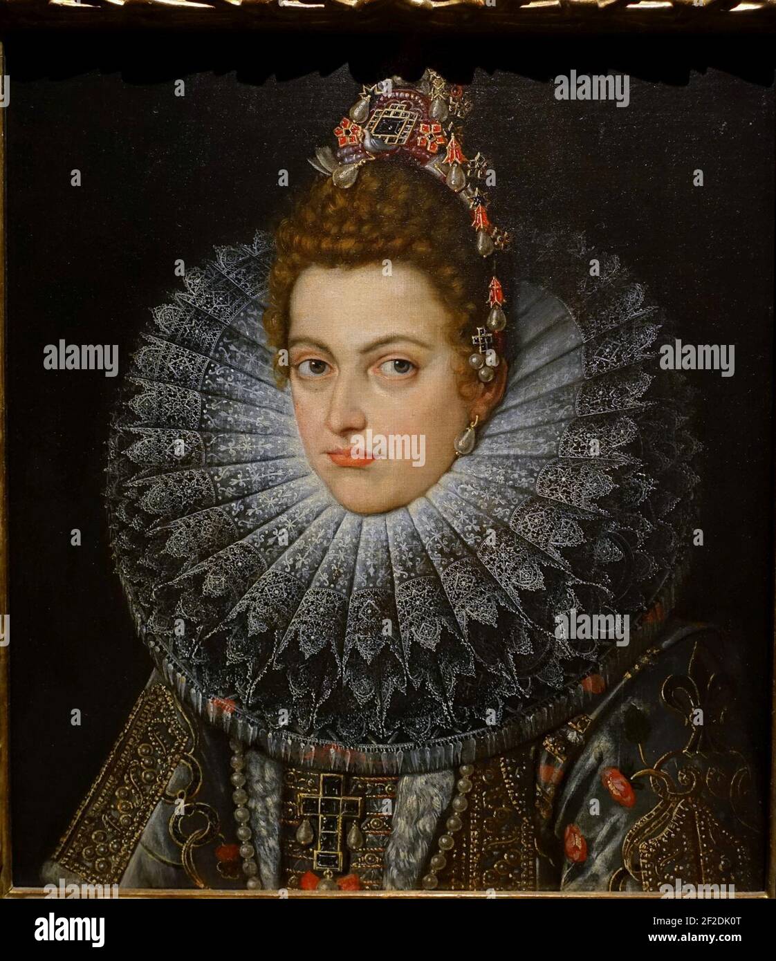 Portrait de l'Archduchesse Infanta Isabella Clara Eugenia par Juan Pantoja de la Cruz, espagnol, c. 1600, Banque D'Images