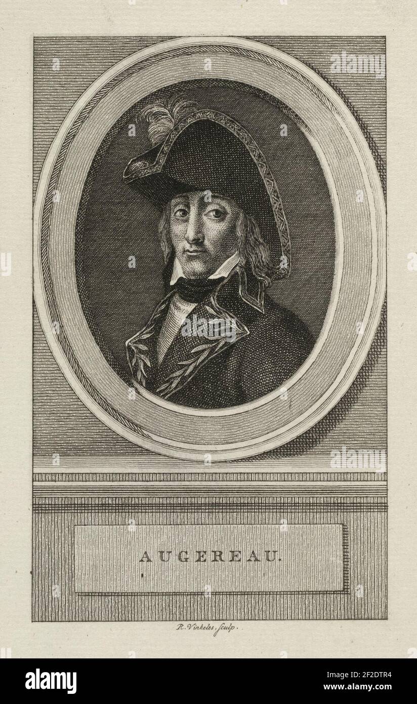 Portret van de Franse maarschalk Pierre François Charles Augereau. Banque D'Images