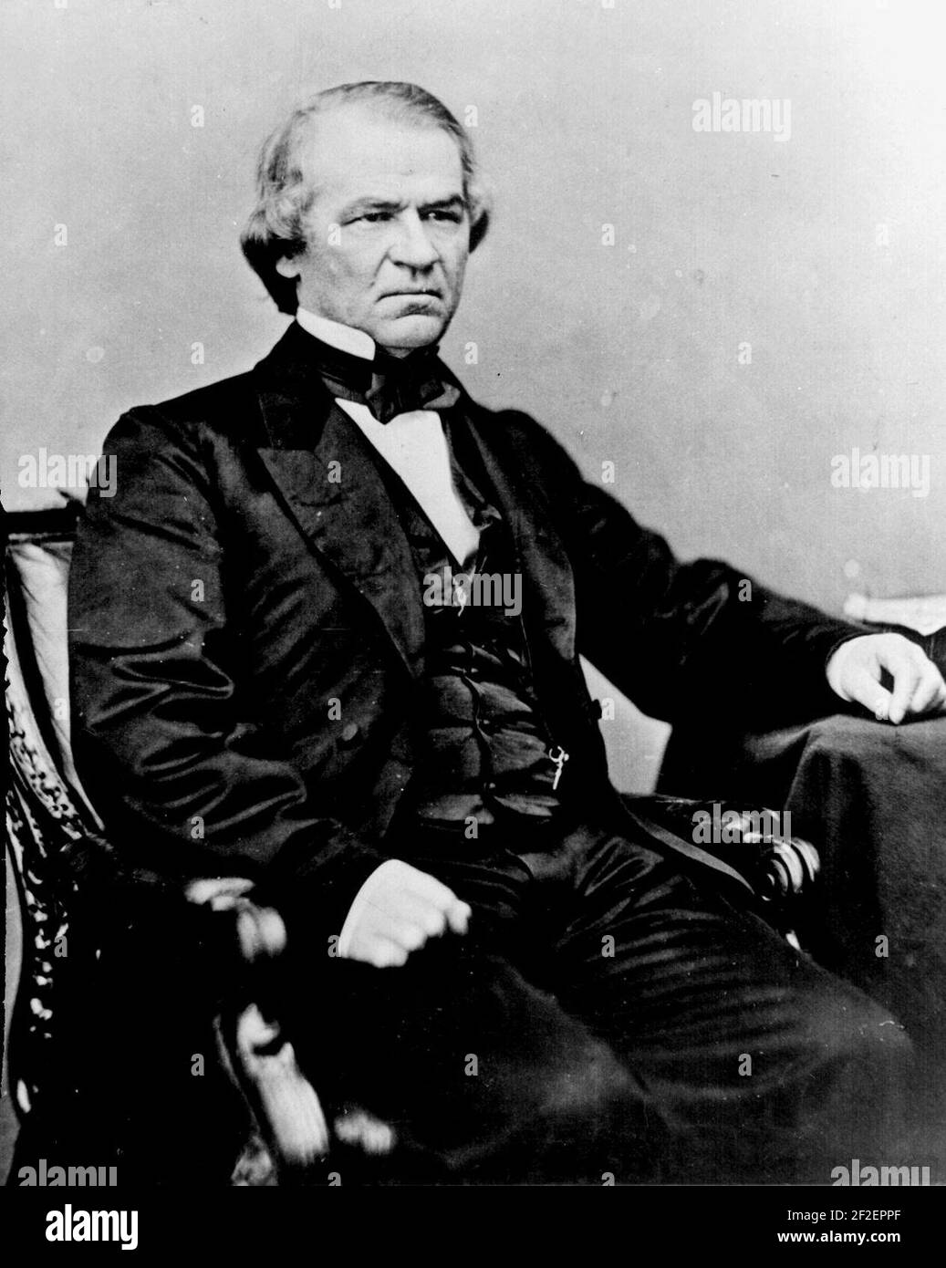 Pres andrew johnson. Banque D'Images